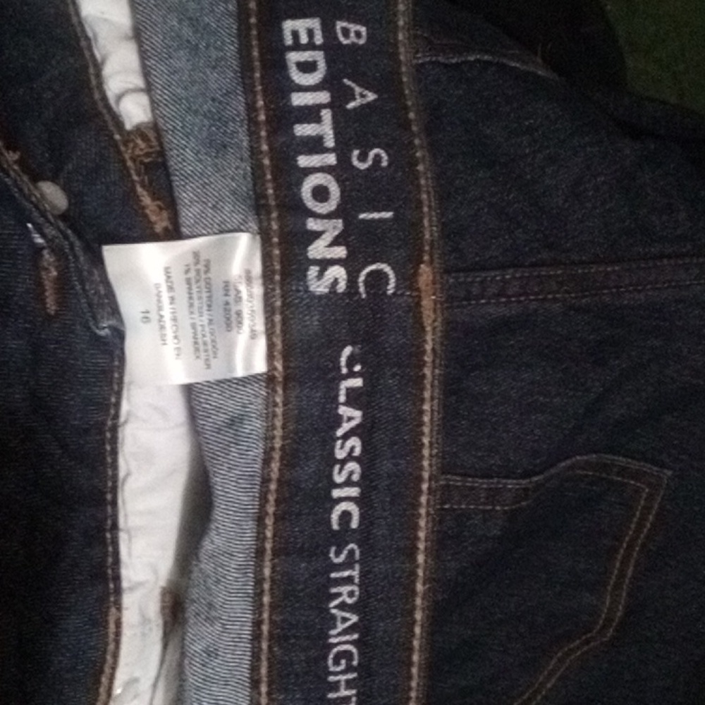Like new basic editions size 16 blue jeans